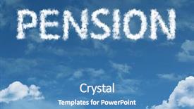  Presentation with pension - Cool new presentation theme with ira - pension written on rural road backdrop and a teal colored foreground