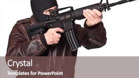  Presentation with justicia criminal - Audience pleasing slide set consisting of ira - portrait of caucasian criminal backdrop and a violet colored foreground