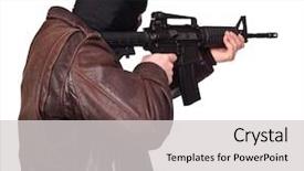  Presentation with solar pannel back ground - Cool new PPT theme with ira - portrait of terrorist back view backdrop and a light gray colored foreground