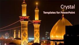  Presentation with iraq - Cool new slides with iran - shrine of imam hussain ibn backdrop and a wine colored foreground