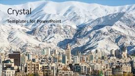  Presentation with snow - Amazing presentation design having iran - winter tehran view backdrop and a light blue colored foreground