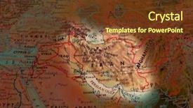  Presentation with iran - Presentation theme having iran focused thru color background and a  colored foreground