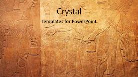  Presentation with iran history - Amazing presentation design having iran history - ancient sumerian stone carving backdrop and a yellow colored foreground