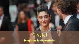  Presentation with opening ceremony - Amazing PPT layouts having iranian-actress-golshifteh-farahani-arrives backdrop and a tawny brown colored foreground