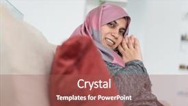  Presentation with muslim sufi history - Cool new slide deck with iranian culture - happy muslim woman backdrop and a red colored foreground