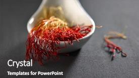  Presentation with strings - Presentation enhanced with irany - exotic saffron strings background and a wine colored foreground