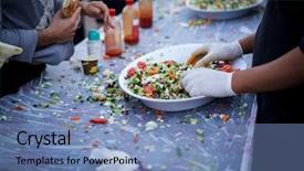  Presentation with street food - Amazing PPT layouts having iraq - street food for people backdrop and a teal colored foreground