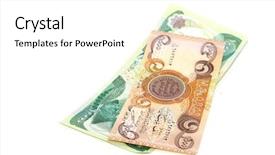  Presentation with iraq war - Audience pleasing PPT layouts consisting of iraq money backdrop and a white colored foreground