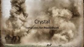  Presentation with iraq - Amazing presentation theme having iraq war - explosion grange stile backdrop and a coral colored foreground