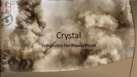  Presentation with explosion - Beautiful presentation featuring iraq war - explosion grange stile backdrop and a coral colored foreground