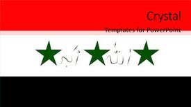  Presentation with iraq war - Slides featuring iraq war - flag background and a black colored foreground