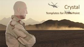  Presentation with afghanistan - Slide deck having iraq war - marine amid the mountains background and a cream colored foreground