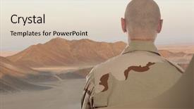  Presentation with afghanistan - Amazing slide deck having iraq war - soldier amid the mountains backdrop and a lemonade colored foreground