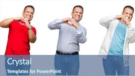  Presentation with hands the shape of a heart - PPT theme featuring iraqi - composition of arab middle age background and a ocean colored foreground