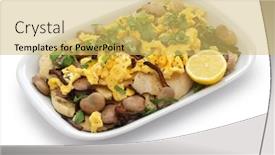  Presentation with broad - PPT theme consisting of iraqi-breakfast-boiled-dried-broad background and a yellow colored foreground