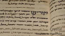  Presentation with jewish - Slide deck consisting of iraqi-jewish-prayerbook background and a coral colored foreground