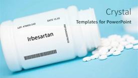  Presentation with hypertension - PPT theme having irbesartan-angiotensin-ii-receptor-antagonist background and a arctic colored foreground