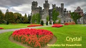  Presentation with gardens - PPT theme consisting of absolut vodka - gin tonic tom background and a dark gray colored foreground