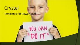  Presentation with castle - Slide deck having ireland - doonagore castle at sunset background and a blonde colored foreground