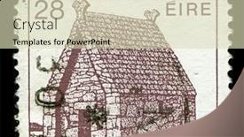  Presentation with church building - Beautiful PPT layouts featuring ireland-circa-1985-a-stamp backdrop and a soft green colored foreground