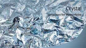  Presentation with holographic - Colorful PPT theme enhanced with iridescent metallic wrapping foil radiant backdrop and a light blue colored foreground