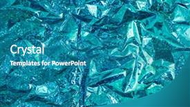  Presentation with holographic - Beautiful PPT theme featuring iridescent metallic wrapping foil radiant backdrop and a teal colored foreground