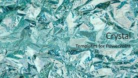  Presentation with holographic - Presentation theme enhanced with iridescent metallic wrapping foil radiant background and a seafoam green colored foreground