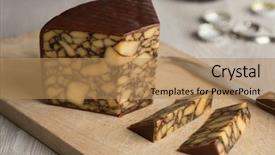  Presentation with irish - Slide set featuring irish cahills porter cheese background and a coral colored foreground