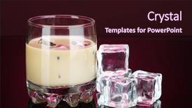  Presentation with liqueur - PPT theme consisting of duck - nonbreeding mallard drake grooming background and a gray colored foreground