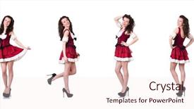  Presentation with festival dance - Beautiful presentation theme featuring irish dance - german girl in traditional festival backdrop and a lemonade colored foreground