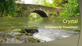  Presentation with irish - Audience pleasing presentation theme consisting of irish mountians - beautiful creek of clare glens backdrop and a tawny brown colored foreground