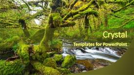  Presentation with irish - PPT theme enhanced with irish mountians - mountain creek of clare glens background and a tawny brown colored foreground