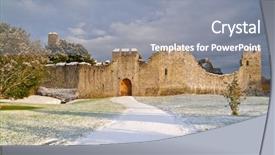  Presentation with irish rivers - Colorful theme enhanced with irish ruins of the castle backdrop and a  colored foreground