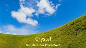  Presentation with west cork - Cool new PPT theme with irish-sky-garden-crater-skibbereen backdrop and a tawny brown colored foreground