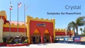  Presentation with mini golf - Colorful slide set enhanced with irivne-california-21-april-2020 backdrop and a light blue colored foreground