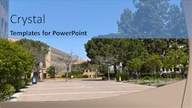  Presentation with connecting - Presentation design featuring irivne-california-21-april-2020 background and a light blue colored foreground