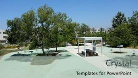  Presentation with surface area - Presentation theme consisting of irivne-california-july-11-2019 background and a soft green colored foreground