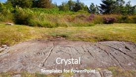  Presentation with stone age - Colorful presentation enhanced with iron age at cairnbaan prehistoric backdrop and a coral colored foreground