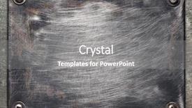  Presentation with iron - Colorful PPT theme enhanced with iron hole - metal plate texture with screws backdrop and a gray colored foreground