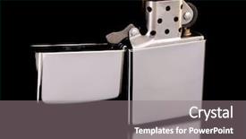  Presentation with light blue dna black - Amazing presentation having iron lighter on a black backdrop and a gray colored foreground