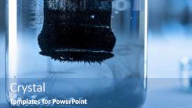  Presentation with iron - Slide set enhanced with iron-nanoparticles-being-used background and a  colored foreground