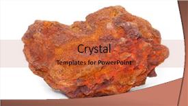  Presentation with iron - Colorful theme enhanced with iron ore - hematite from island backdrop and a red colored foreground