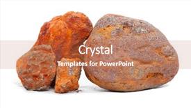  Presentation with ore - Cool new PPT theme with iron ore - magnetite and hematite backdrop and a coral colored foreground