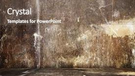  Presentation with metallic - Presentation theme featuring iron rust - old metallic interior background and a violet colored foreground