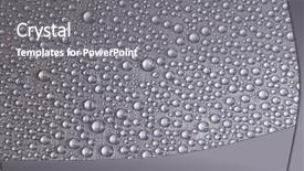  Presentation with brushed metal - Slide deck featuring iron sheet - brushed metal surface with water background and a gray colored foreground