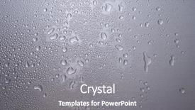  Presentation with brushed metal - Audience pleasing PPT theme consisting of iron sheet - brushed metal surface with water backdrop and a gray colored foreground