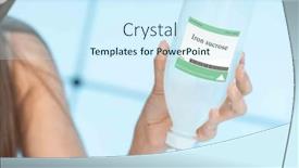  Presentation with iron deficiency - Presentation design consisting of iron-sucrose-an-iron-supplement and a cool aqua colored foreground