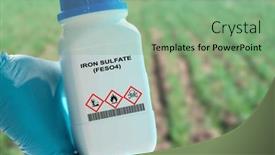  Presentation with iron - Presentation design with iron-sulfate-feso4-a-soluble background and a seafoam green colored foreground