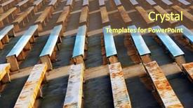  Presentation with geometry - Theme having solid geometry - geometric texture element of design background and a  colored foreground