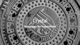  Presentation with sewage - Slide deck enhanced with iron waste - hatch of sewage background and a gray colored foreground